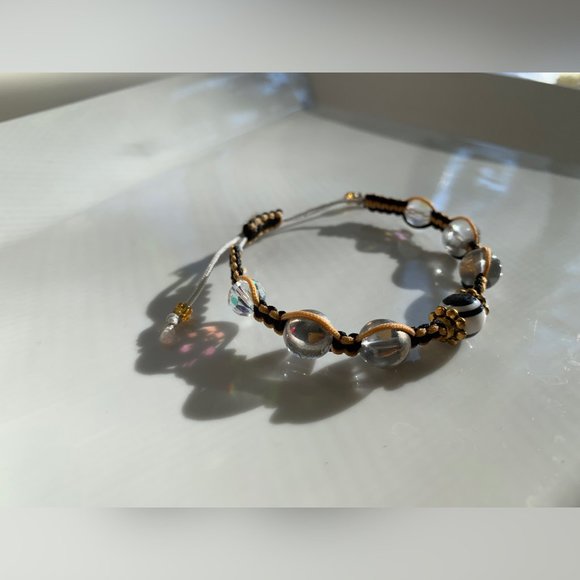 Swarovski Beaded Crochet Handmade Bracelet - Picture 3 of 5